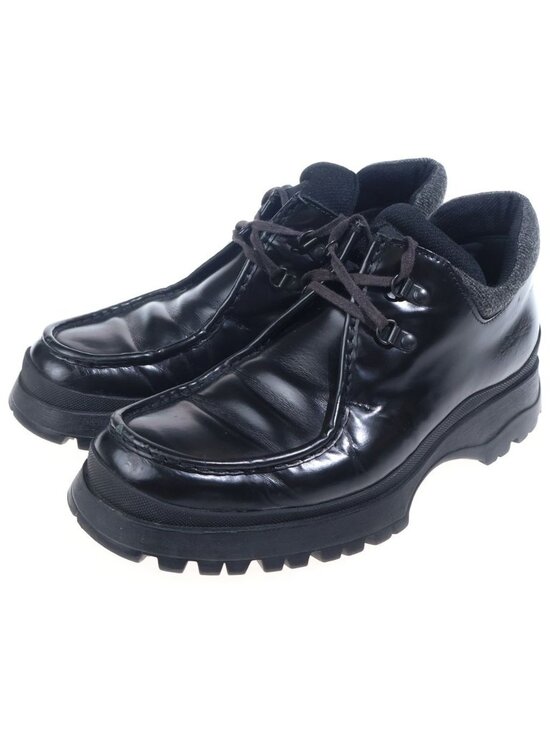 Prada Lace Up Trekking Boots Black main image 5